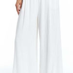 Drew  White Wide-Leg Flowy Pants Size Large Photo 0