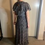 Reformation Black and White Floral Wrap Dress Photo 5