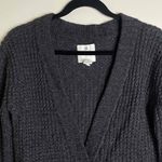 Aerie Women's Gray V-Neck Long Sleeve Knit Button Front Cardigan Medium Photo 2