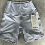 Lululemon NWT  high rise align 6 in biker shorts in serene blue  Photo 1