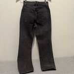 Veronica Beard  Daniela Straight-Leg High Rise Jeans in black Size 24 Photo 4