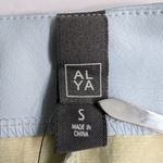 Francesca's Francesca’s Paige Vegan Leather Light Blue Side Buckle Mini Skirt S Photo 7