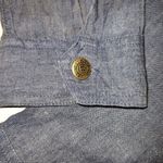 Blunauta Italian Linen Blue Gray Lightweight Denim Long Sleeves Button Shirt Top Photo 5