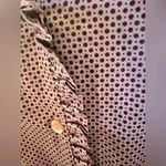 Vintage ALLYSON HOLLEY Top/Blouse Mauve BUTTON UP Silky RUFFLES XL Red Size L Photo 2