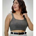 Everlane Charcoal Grey Wool Yak Blend Knit Cozy Stretch Crop Vest Tank Top Sz L Photo 1