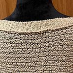 Free People Baja Laguna Coast Pullover Open Crochet Knit Sweater Tan Size Medium Photo 12