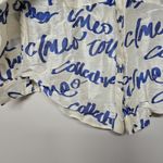 C/MEO COLLECTIVE  Slow Burn Long Sleeve Short Logo Print Cream Oversized XXS Photo 5