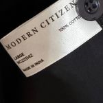 Modern Citizen  Taylor Shirt Midi Dress Black Cotton Twist Front Size Large Photo 9