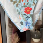 Summersalt  high leg bikini bottoms mid rise Strawberry fields butterfly flowers Photo 7