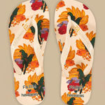 Farm Rio  Banana Nest Havaianas Sandals size 11/12 boho vacation beach travel Photo 0