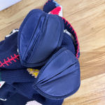 Vtg 1990 The Eagles Eye Cropped Cardigan Sweater Womens M Blue School USA Fruit Size M Photo 11