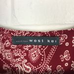 West Kei Nordstrom Red Bandana Boho Print Blouse Size S Photo 6