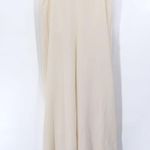 Dessy Collection Strapless Notch Crepe Jumpsuit Ivory White 3066 Wide Leg 10 Photo 6