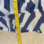 Charming Charlie Blue Zig Zag Geometric Sheer Chiffon Racerback L Camisole Tank Photo 11