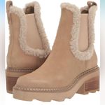 Calvin Klein NEW Anissa Lug Sole Block Heel Cozy Faux Fur Chelsea Winter Boot Photo 7