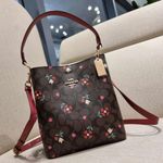 Coach Small Town Bucket Bag In Signature Canvas With Heart Petal Print c7975 Photo 1