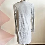 Gray Knit Open Front Cardigan Duster Y2K Indie‎ Retro Minimalist Small Photo 2
