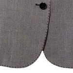 Anne Klein 2 Suits Womens Heathered Gray Stitched Edging Blazer Jacket Size 10 Photo 1