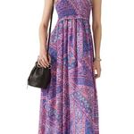 Ba&sh Friska Strapless Midi Dress/Maxi Skirt - Blue Print Photo 0