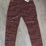 L'Agence L’AGENCE Ankle Pants Womens Size 4 Black With Red Polka Dot Photo 0