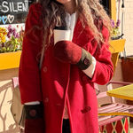 Vintage J.G. Hook Red Wool Peacoat Jacket Size 4 Photo 0