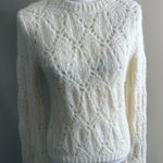 Reformation  Cream Cable Knit Sweater size small Photo 0