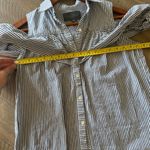 Anthropologie  Sunday in Brooklyn Navy Stripe Scilla Cold Shoulder Blouse size SM Photo 9