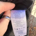 Lands' End Black Shimmer Down Parka with faux fur trim hood SMALL Photo 8