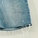 American Eagle Mid Rise Cut Off Raw Hem Short Distressed Bleached Tie Dye Size 6 Photo 4