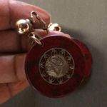 Casino chip earrings. Unique & original. Made with real Monte Carlo poker chips Photo 1