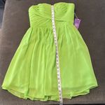Women’s Lime Green Short Chiffon Prom Party Homecoming Dress Size 8 NWT Green Photo 8
