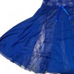 Avidlove Luxurious Royal Blue Lace Chemise Photo 4
