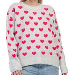 CeCe All Over Heart Sweater Photo 0