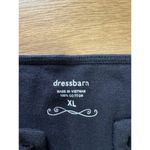 Dressbarn Black Embellished Sleeveless Top Size XL Cotton Office Business Casual Photo 2