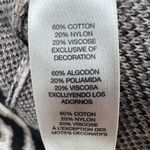 Chico's Maggie Duster Womens Small Black Tan Zebra Open Sweater Vest Lightweight Photo 11