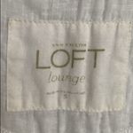 Loft White linen blend tunic Top ๐ธ Photo 3