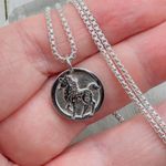 Chinese Zodiac Year of The Horse Pendant Necklace Sterling Silver Silver Photo 0
