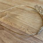Amazon Gold 21st Birthday Tiara with Crystal Embellishments Super Glitzy & Sparkly NWOT Photo 2