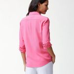Tommy Bahama  100% Silk Long Sleeve Button Up Blouse Top M Photo 2