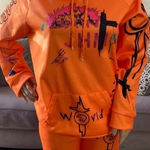 Source Unknown SWEAT SUIT SET Graphic design hoodie pull on jogger 2 pocket unisex NEW size XXL Photo 0