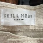 Still Here Tate Jeans Rainbow Cloud Jeans in Cream Bone Size 26 Photo 4