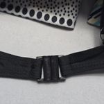 Black Dot Crisscross Belt Tie Padded Swim Sports Bra Beach Bikini Top L Large Photo 4