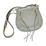 Rebecca Minkoff EUC Grey Vanity Large Saddle Bag Handbag Purse Crossbody Photo 0