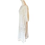 Soft Surroundings  Maxi Dress White Cotton Lace Boho Romantic Womens Size Small Photo 3