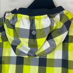 Lululemon  Women's Track Hooded Jacket Lightweight Check Print Preppy Photo 4