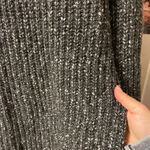 Sanctuary  CHARCOAL GRAY MARLED ALPACA V-NECK SWEATER Photo 4