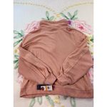 Democracy Pink Cowl Neck Ribbed Sleeve Kangaroo Pocket Pullover Sweater Size S Photo 1