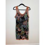 Pinky Creations 80s Vintage Sequin Silk Hand Beaded Dress Size XL Black Photo 1