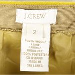 J.Crew  100% Wool Mustard Yellow Lined No. 2 Pencil Skirt, Size 2 Photo 2