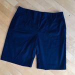 Talbots  Cotton Bermuda Shorts, Navy Blue, Size 14 (Inseam 10.5 in) Photo 15